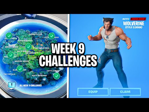 How to Unlock Wolverine Logan Edit Style! (Week 9 Challenges Guide) Fortnite Chapter 2 Season 4