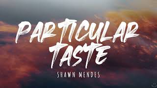 Shawn Mendes - Particular Taste (Lyrics)