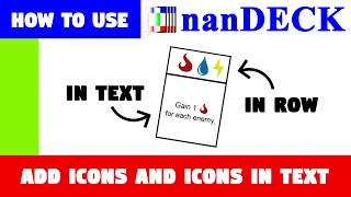 How to Add Icons in nanDECK