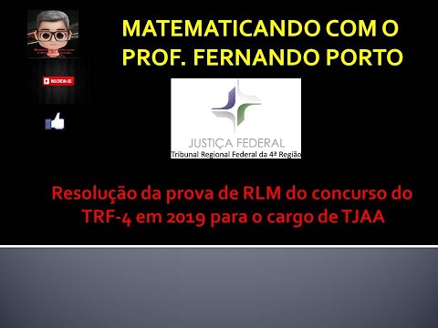 Resolução da Prova de RLM TRF-4 2019