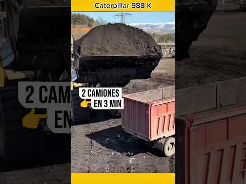 La cargadora que llena dos camiones en 3 minutos