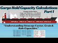 Cargo Hold Capacity Calculations Part 1 Understanding Stowage Factor Grain Bale Capacities