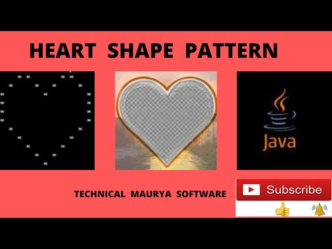 Heart Shape Pattern Program In Java Java Pattern Java Program Heart Pattern Program