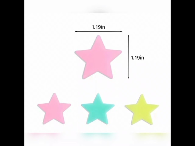 Vídeo relacionado con Gsrhzd Estrellas Fluorescentes para Techo, 522 Piezas Estrellas Fluorescentes Luna Sistema Solar Pegatinas Brillan Oscuridad, para Habitación Dormitorio Guardería