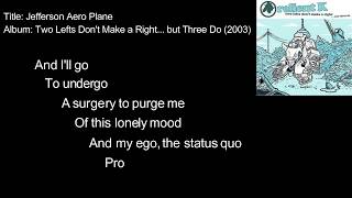 Relient K - Jefferson Aero Plane (Lyric Video)