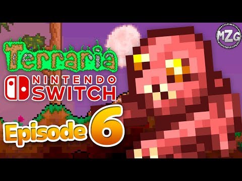 Terraria Nintendo Switch Gameplay Walkthrough - Part 6 - Blood Moon!? Zombie Attack!