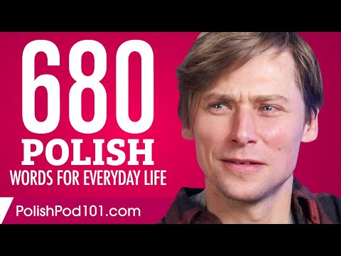 680 Polish Words for Everyday Life - Basic Vocabulary #34