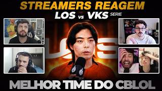 LOS É O MELHOR TIME DO BRASIL! | STREAMERS REAGINDO LOS vs VKS