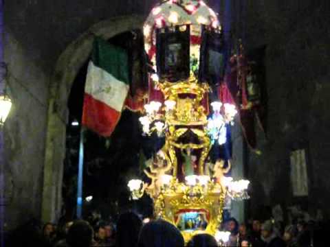 Cereo Circolo Cittadino S.Agata e Cereo Mons. Ventimiglia in Piazza Duomo 2015