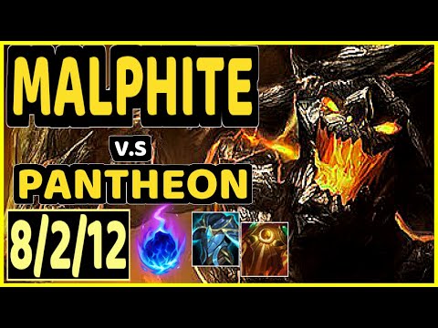PHAXI (MALPHITE) vs PANTHEON - 8/2/12 KDA TOP GAMEPLAY - EUW Ranked DIAMOND