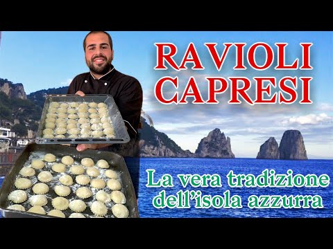 🥟 RAVIOLI CAPRESI 🥟 La vera tradizione dell'isola azzurra / Video ricetta step by step