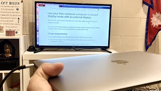 How to Use MacBook With External Display Lid Closed - Monitor & TV