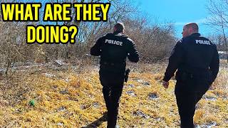 COPS CONFRONT SQUATTERS During Yard Cleanup, Leaving Her in Tears!