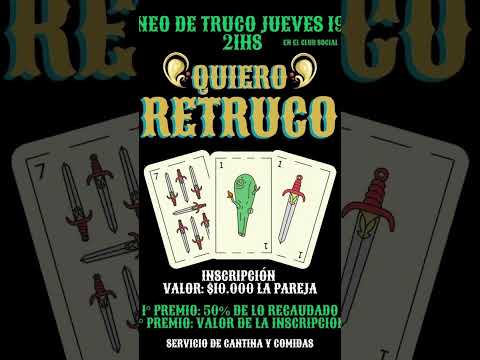 Jueves 19/06/25. 21 hs. Los Conquistadores, Prov. de Entre Rios. #locosxeltruco #truco
