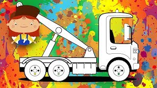 Vamos colorir juntos! Um guindaste. Doutora McWheelie.