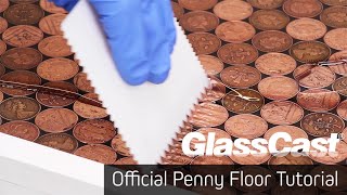 How to Lay a Penny Floor with GlassCast 3 Clear Epoxy Resin