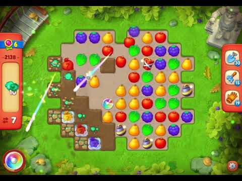 GardenScapes Level 2138 no boosters (15 moves)