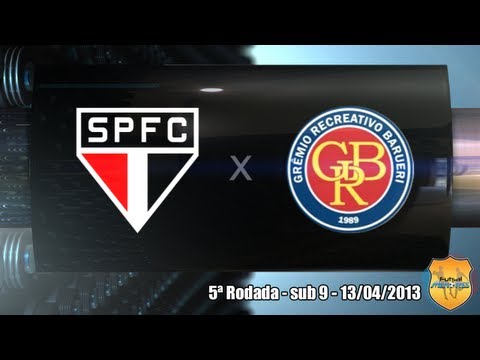 9-São Paulo FC 4x2 GR Barueri 13/04 Metropolitano 2013