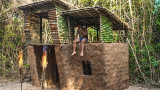 Building Unique House Villa Modern Style Out Of Mud,Grass
