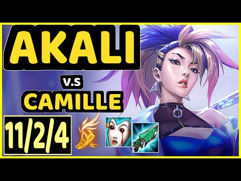 ROACH (AKALI) vs CAMILLE - 11/2/4 KDA TOP GAMEPLAY - KR Ranked GRANDMASTER