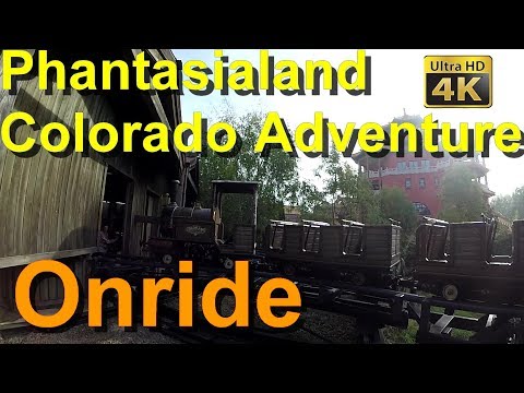 Colorado Adventure Phantasialand onride POV 4K – Michael Jackson Ride Vekoma Mine Train Achterbahn