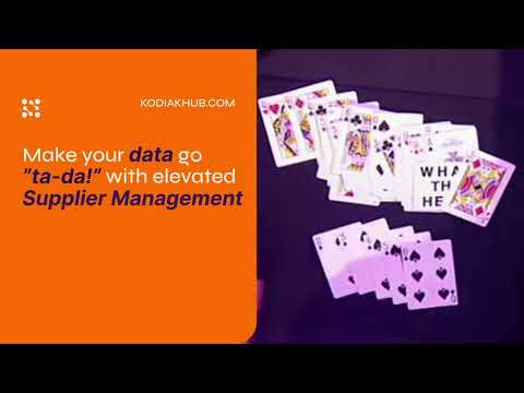 Perform Supplier Relationship Magic w/ Kodiak Hub's SRM Platform