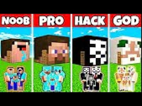 BOOB/PRO/HACKER/GOD Build houses in the shape of heads In Minecraft
