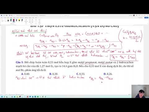 CHUYÊN ĐỀ VDC-TRỘN ESTE-HIDROCACBON