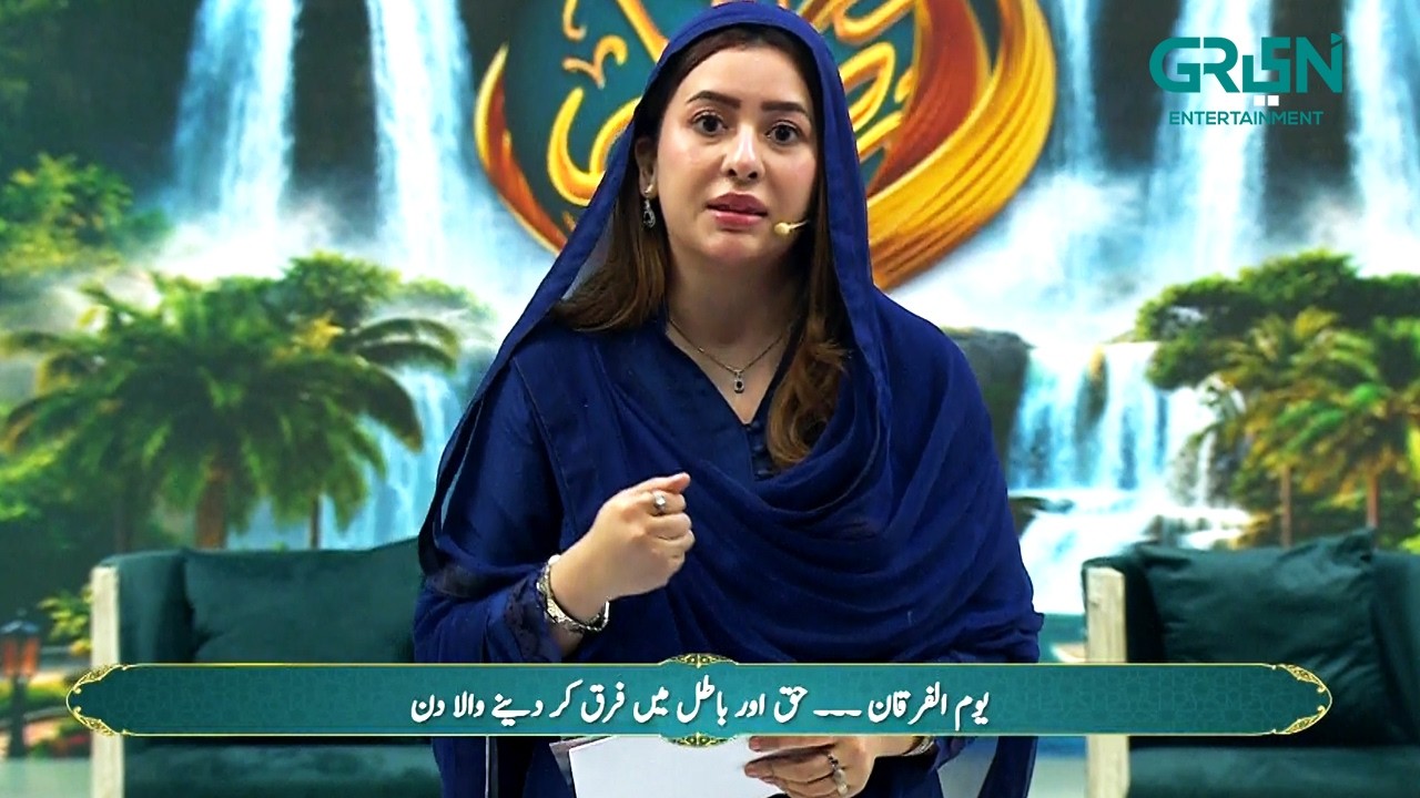 Aaj Jung Hai Haq Aur Batil Ki "Battle of Badr" Rabia Anum | Ramzan Special Transmission | Green TV