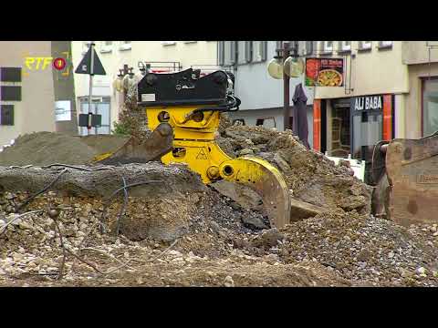 Neuer Marktplatz in Pfullingen - Baustelle dauert länger als gedacht