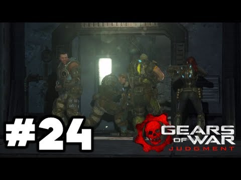 Gears of War: Judgment - Hardcore Walkthrough Part 24 - Chapter 4 ¦ Section 3: Motor Pool