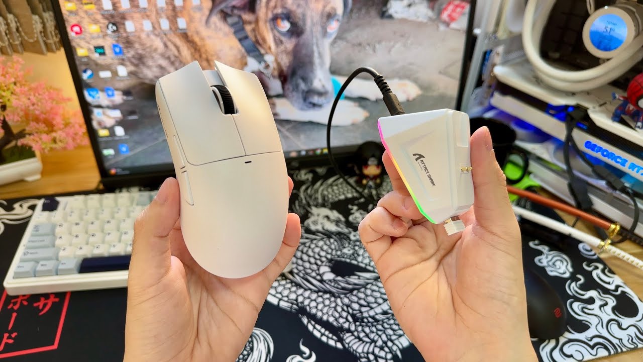 Mouse Wireless Custo Beneficio com Dock - Novo Attack shark X11