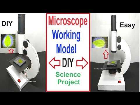 microscope working model for science exhibition national level science project howtofunda