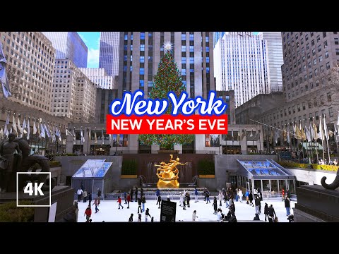 NYC New Year’s Eve Walk 🗽 New York Walking Tour 4K