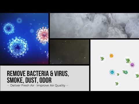 XPOWER X-2480A Professional 3-Stage HEPA Mini Air Scrubber Video