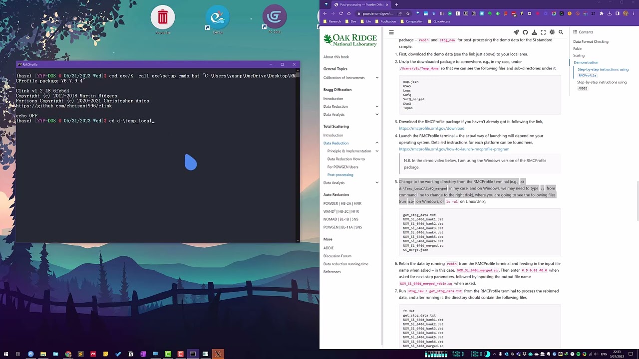 Total scattering data post processing