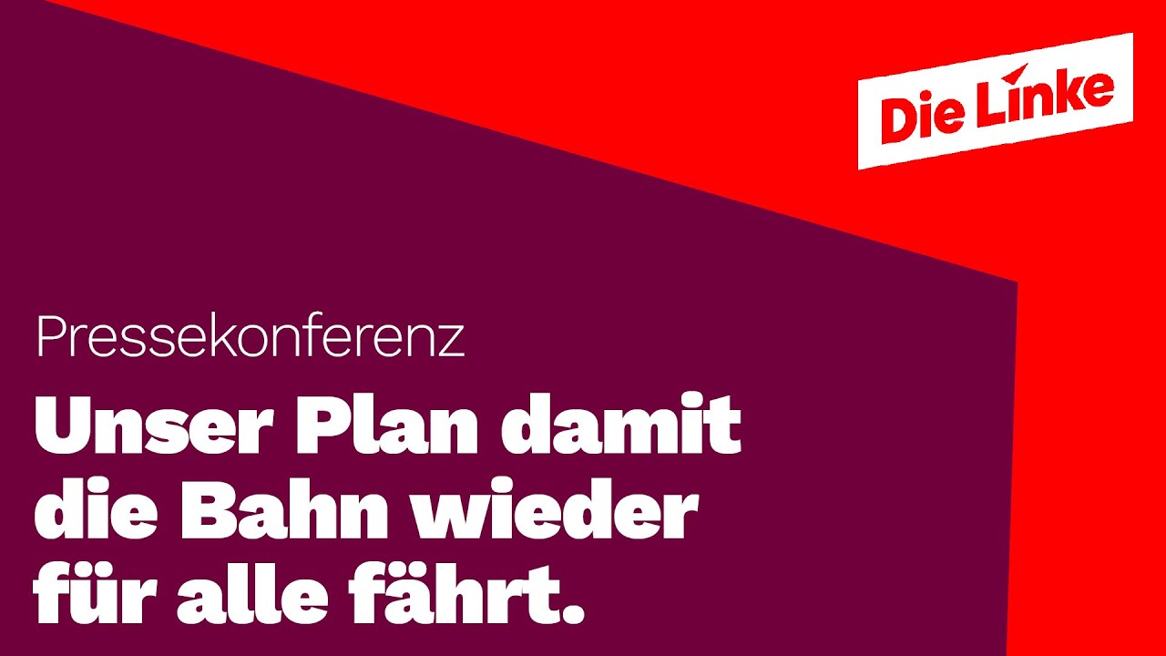 Unser Plan für die Bahn: Pressekonferenz mit Ates Gürpinar