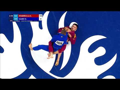 Round 2 Men's GP Gi - 85 kg: A. KHABIBULLA (KAZ) v. D. SZABO (HUN)