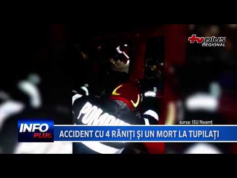Accident cu 4 răniți și un mort la Tupilați