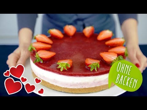 🍓Erdbeer Mascarpone Torte ohne Backen | No Bake Cake | Kuchen ohne Backen