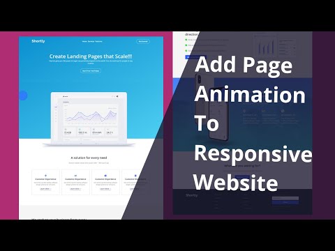 Responsive Website Design Part 2 | Add Page Scroll Animation