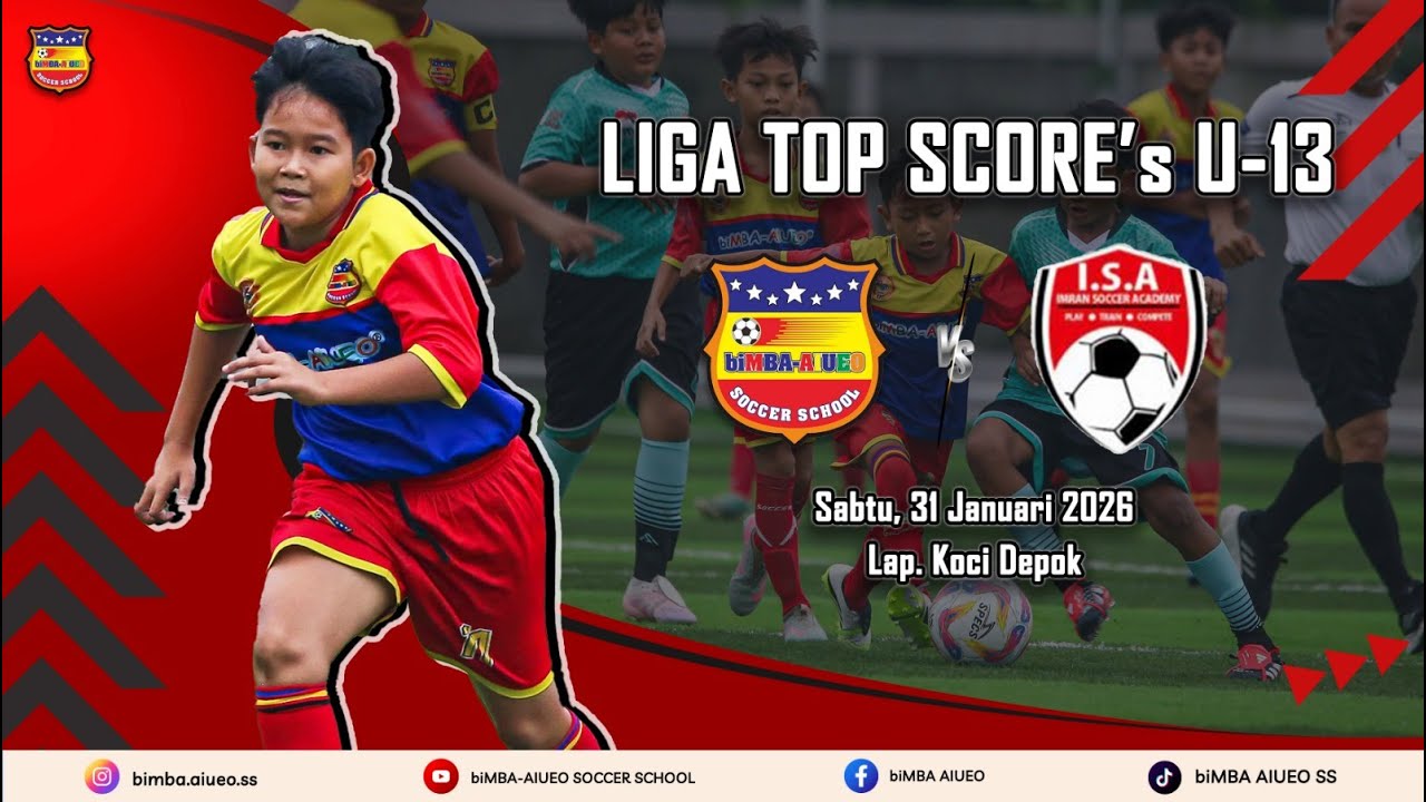 LIGA TOP SKOR JAKARTA U-13 PEKAN 3 biMBA AIUEO SS VS DIKLAT I S A