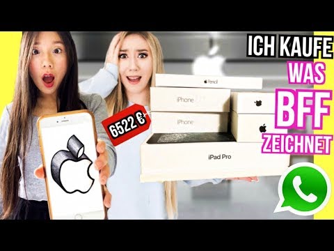 BFF zeichnet über WHATSAPP was ich ALLES KAUFEN muss *Challenge* Video