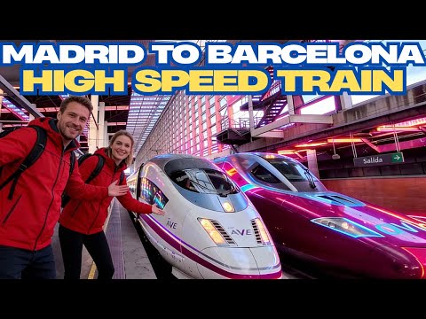 Madrid Atocha To Barcelona Sants by AVE Renfe | High-Speed Train Journey in Winter (4K)