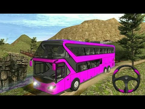 3D Real Bus Simulator Games For Android Offline -  Uphill Mountain Driving#02 - Android Gameplay