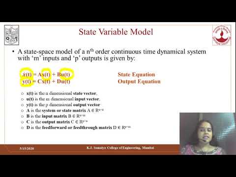 State space equations for discrete control systems