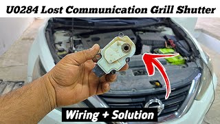 How To Fix U0284 Lost Communication Active Grille Shutter Nissan Altima