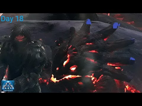 Hatching magmasaur eggs! Finally getting a baby fire komodo dragon!! (Ark:genesis)