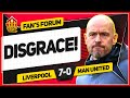 ABSOLUTE DISGRACE! Liverpool 7-0 Manchester United | LIVE Fan Forum