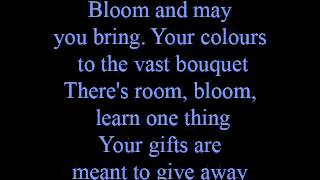 Bloom - lyrics